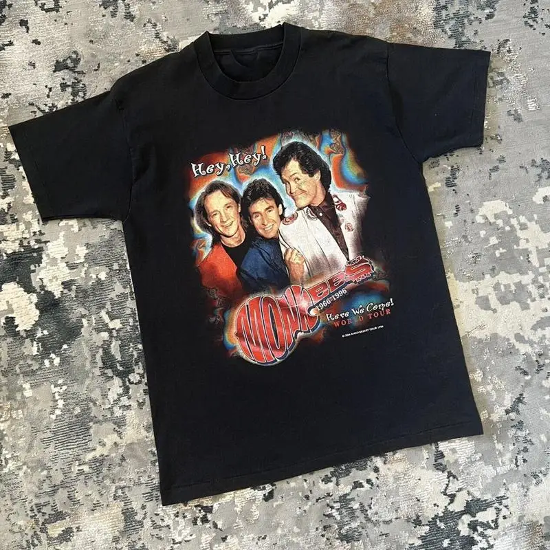 تي شيرت The Monkees Band لجولة الذكرى الثلاثين للجنسين SB244 #1