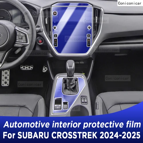 Para SUBARU CROSSTREK 2024 2025 consola central Panel de engranajes pantalla TPU película protectora Interior de coche pegatina de reparación antiarañazos