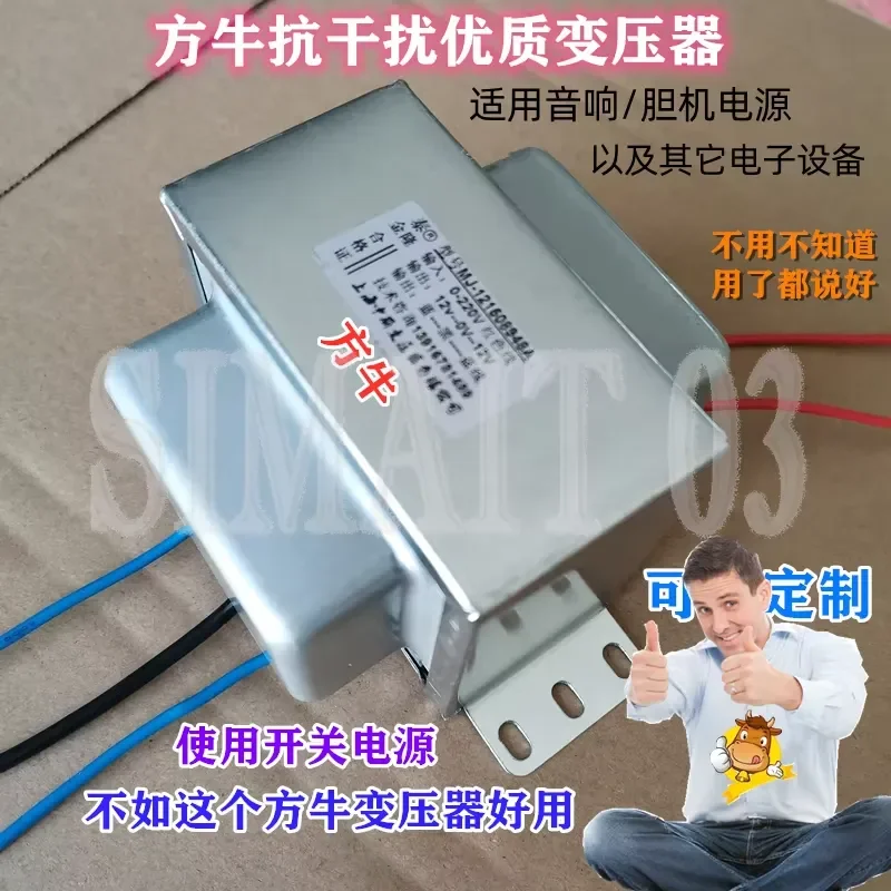 Shielded 220V Power Transformer - Multi-Output 12V/15V/24V/110V for Audio & MCU, Anti-Interference