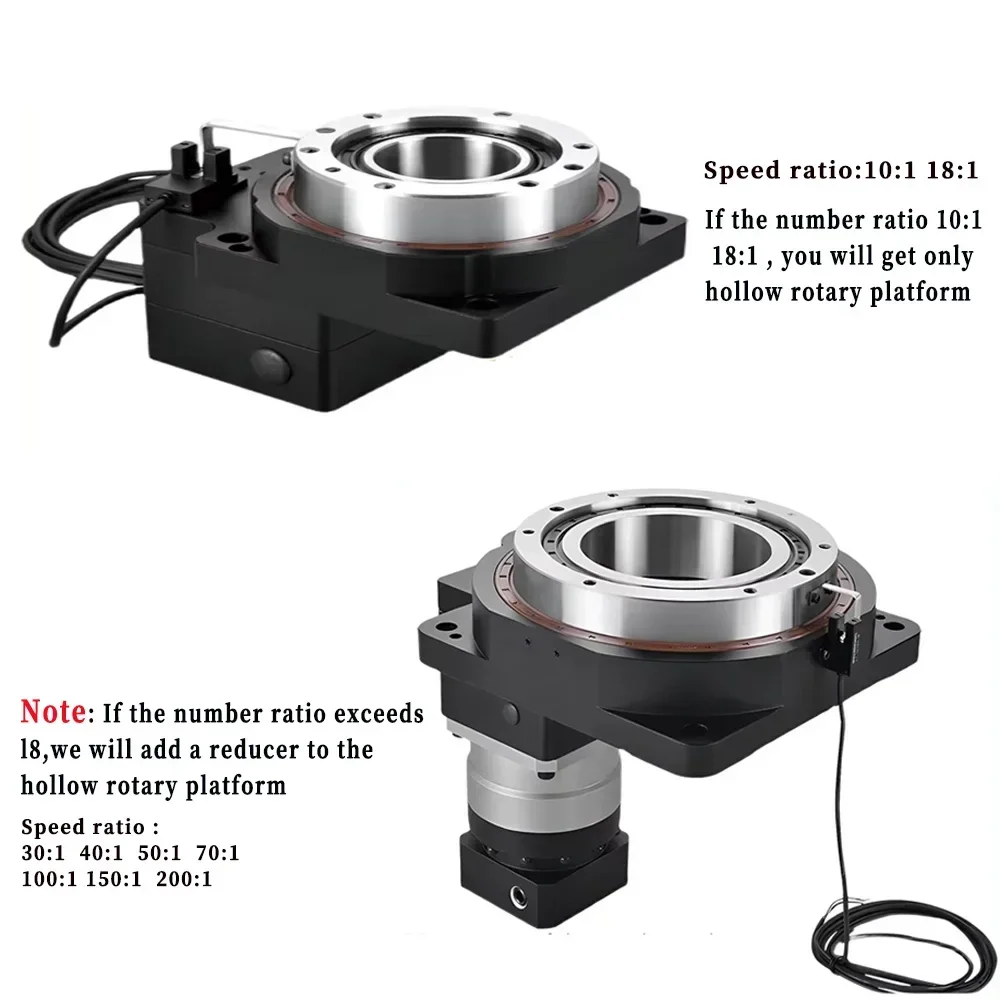 High Precision 360 Degree Turutable Hollow Rotating Platform For 80 Servo Nema34 86mm Stepper Motor Replace Cam indexer/DD motor