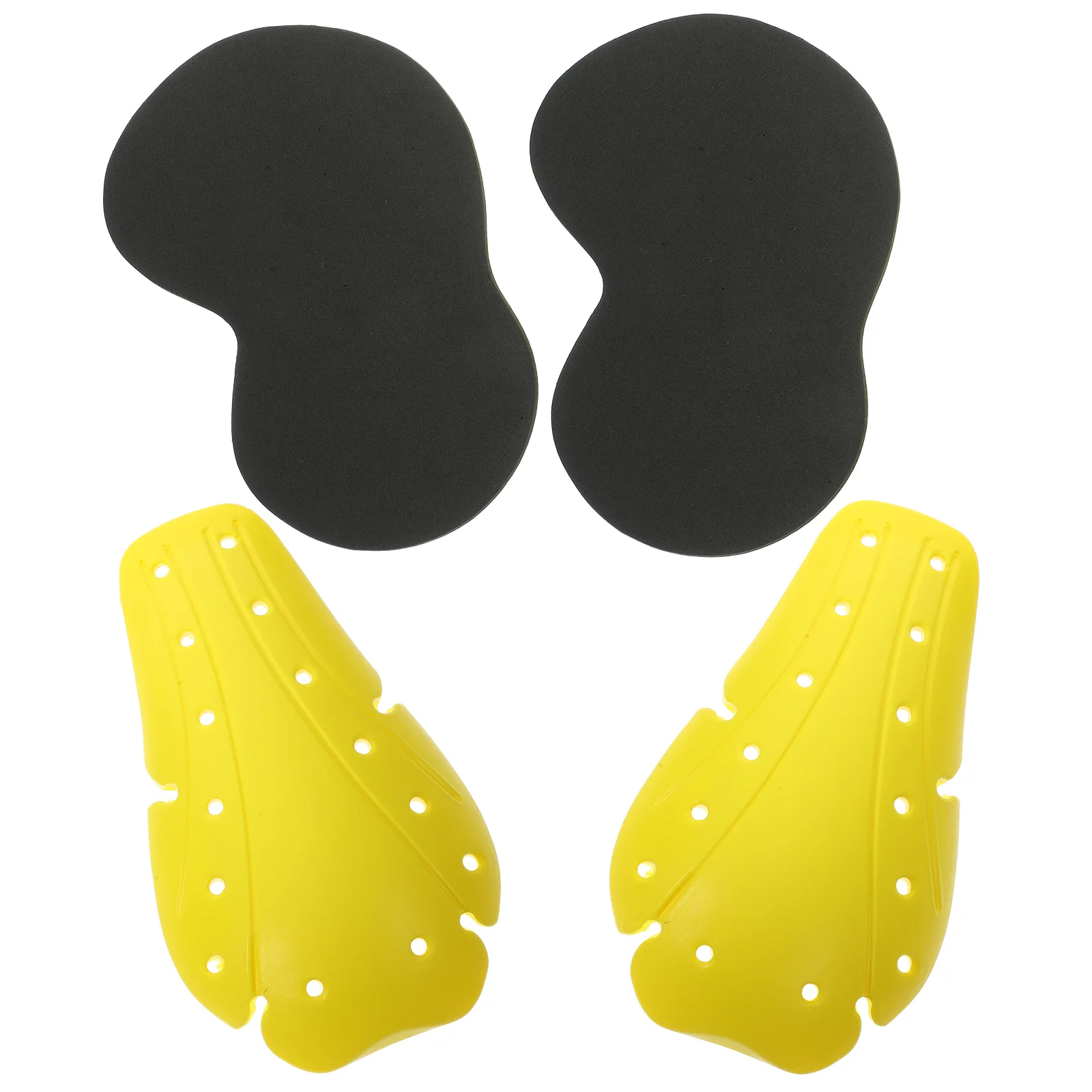 Knee Pads Motorcycle Riding Protective Gear Set of Four Portable Hip Protector Removable Accessory Sponge Breathable