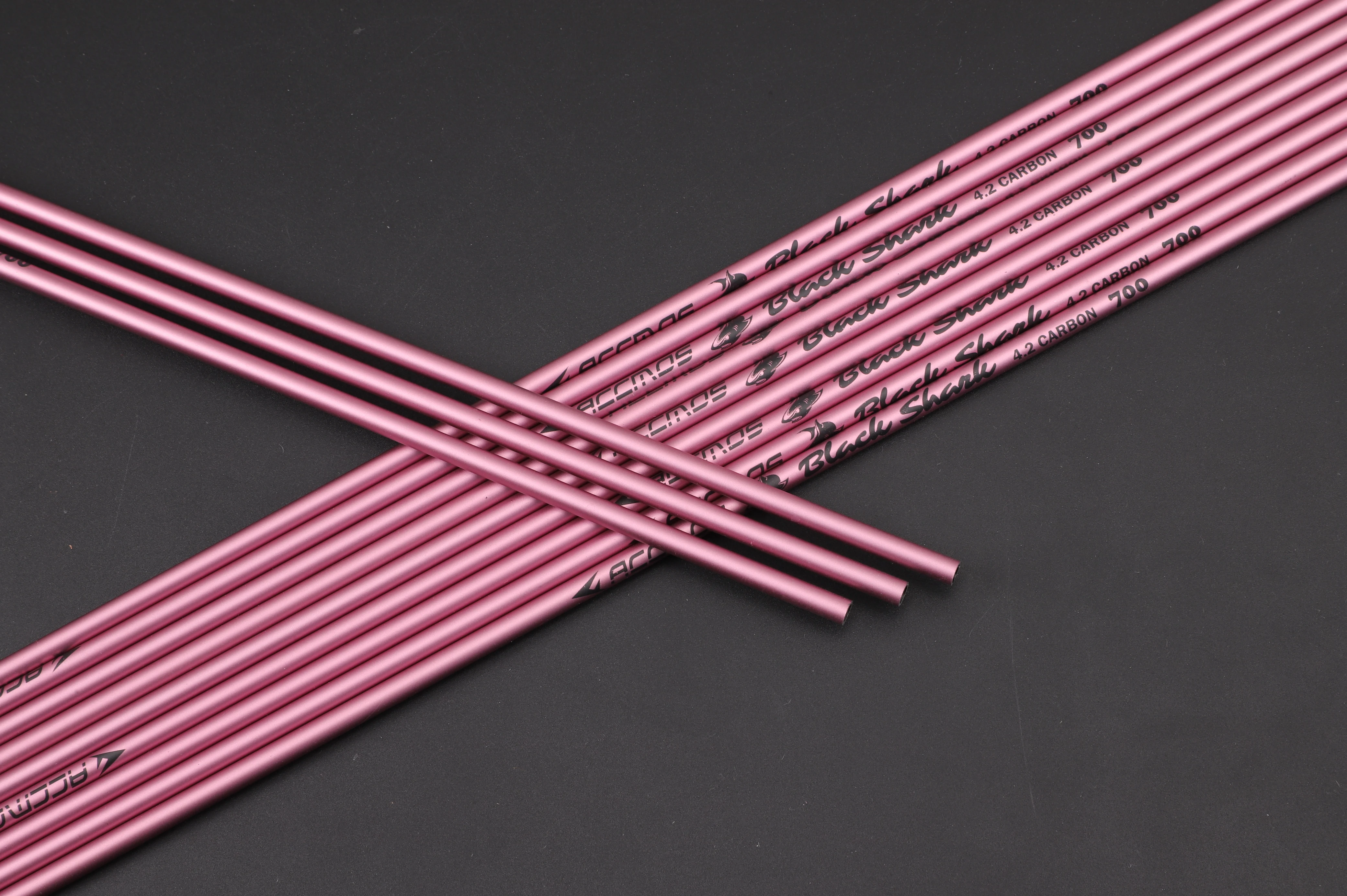 

6/12pcs ID 4.2mm Pure Carbon Arrow Shaft Spine 500 600 700 800 900 Archery Tube Pink Color for Recurve Bow Shooting Hunting