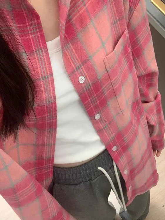 

plus Size 300 Pounds Women's Plaid Shirt Jacket Spring Summer New Style Wide Matching Sun Protection Women's Casual Outerwear