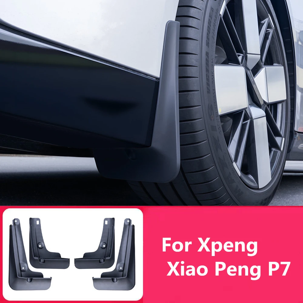 

Подходит для Xpeng Xiao Peng P7 2024 2025, подкладка брызговика, аксессуары для модификации из песчаного камня, специализированные передние и задние колеса