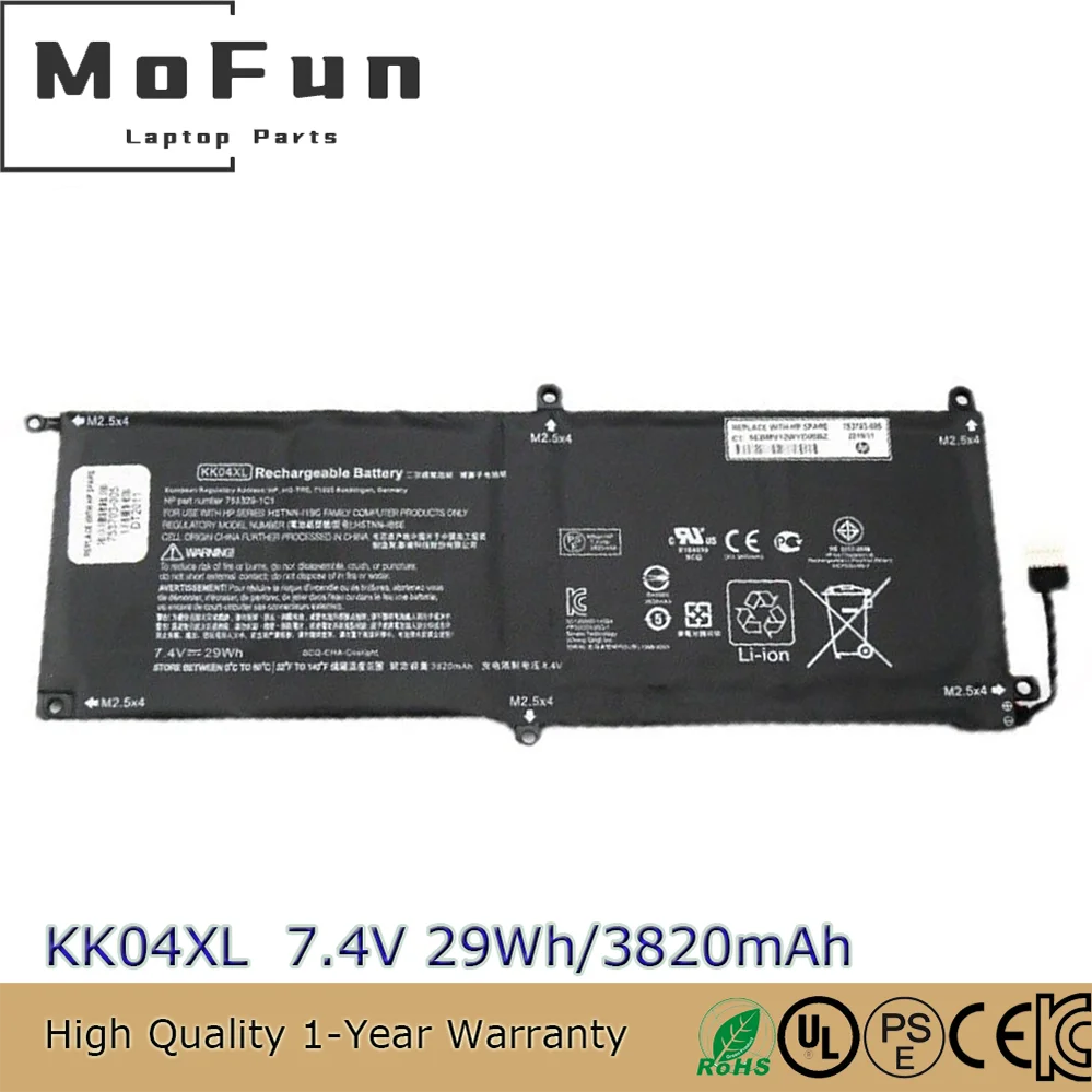 New Genuine KK04XL Battery for HP Pro x2 612 G1 753703-005 753329-171 753329-541 HSTNN-IB6E