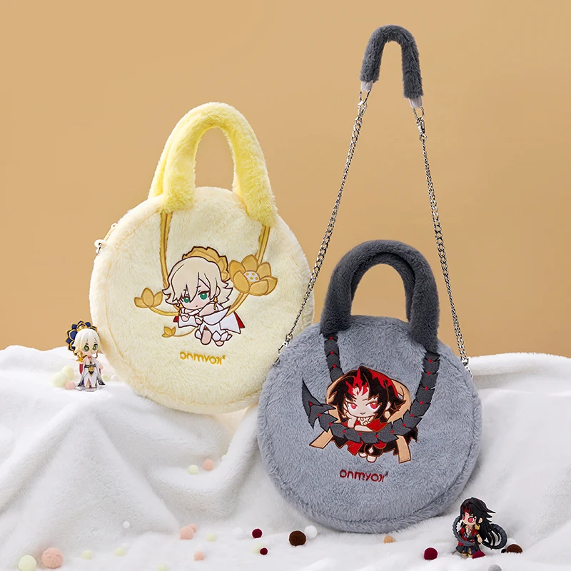 

In stock Onmyoji Asura Plush Dolls Messenger Bag Sakro Cute Cosplay Itabag Kawaii Shoulder Bag 30*30CM Women Crossbody Bag Gift