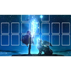 For Yu-Gi-Oh Cards Playmat Single Double Person Classic Dark Hole Mat Card Pad Playmat YGO KMC TCG Selettrice Vaalmonica