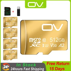 OV Mini Micro SD Card 1TB 512TB 256GB 128GB Memoria TF Flash SD Cameracartão de memória U3 Video V30 V90 A2 for Camera Drone