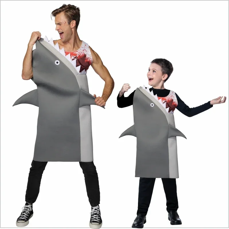 2024 Shark Starfish Costumes Children's Festival Party Halloween Cosplay Costume Cartoon Animation Show Outfit Dress Clothes MN7