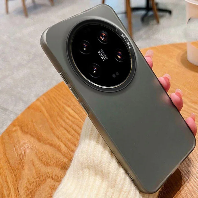 حافظة لهاتف Xiaomi 14 Ultra حافظة هاتف Xiaomi Mi 14 Ultra 24031PN0DC غطاء mi 14 Ultra فاخر معدني أورورا غطاء غير لامع