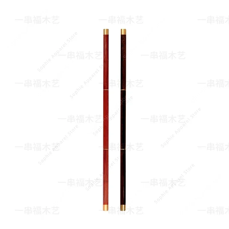

Tai Chi Sticks Wenge Hardwood Taichi Staff Rosewood Wushu Sticks Shaolin Wand 3-section Qigong Self-defense Stick
