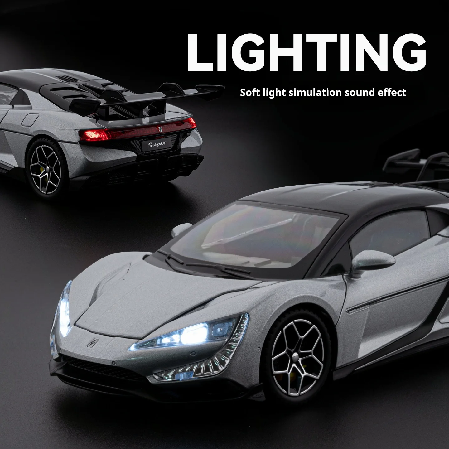 1/24 Bilancia Nuova Energia Yuangwang U9 Pressofuso In Lega Modello di Auto d'epoca Suono Luce Tirare Indietro Regalo Del Capretto Raccogliere Ornamento Consigliato