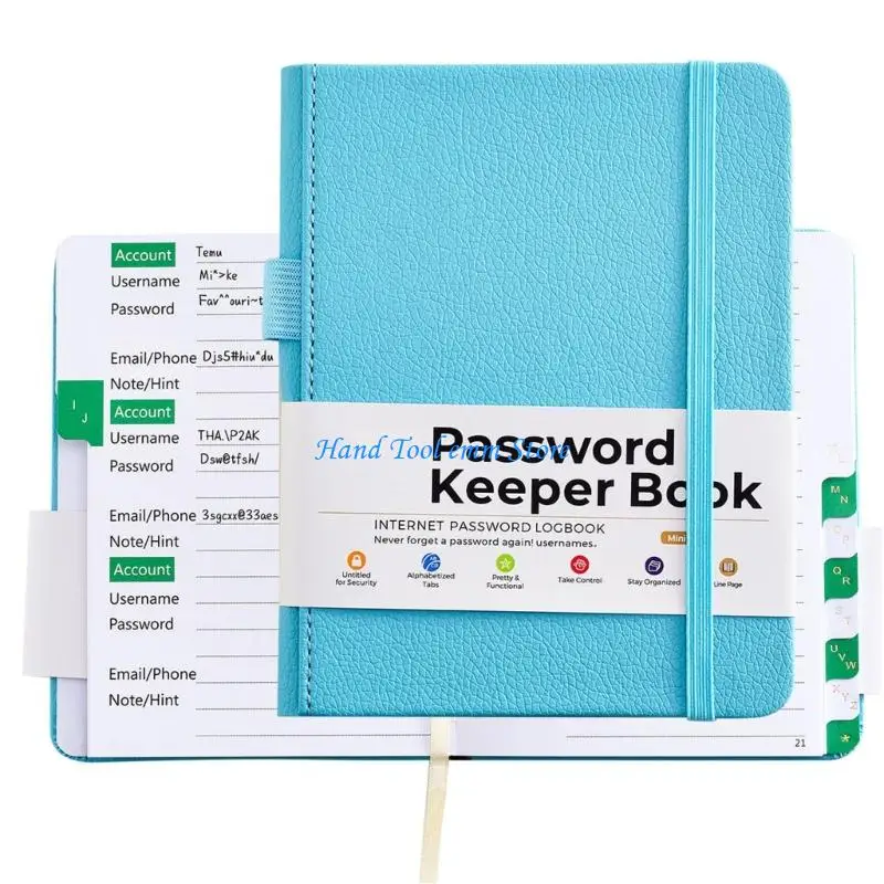 

H37F Address Information and Password Organiser Book for Travel and Daily Use