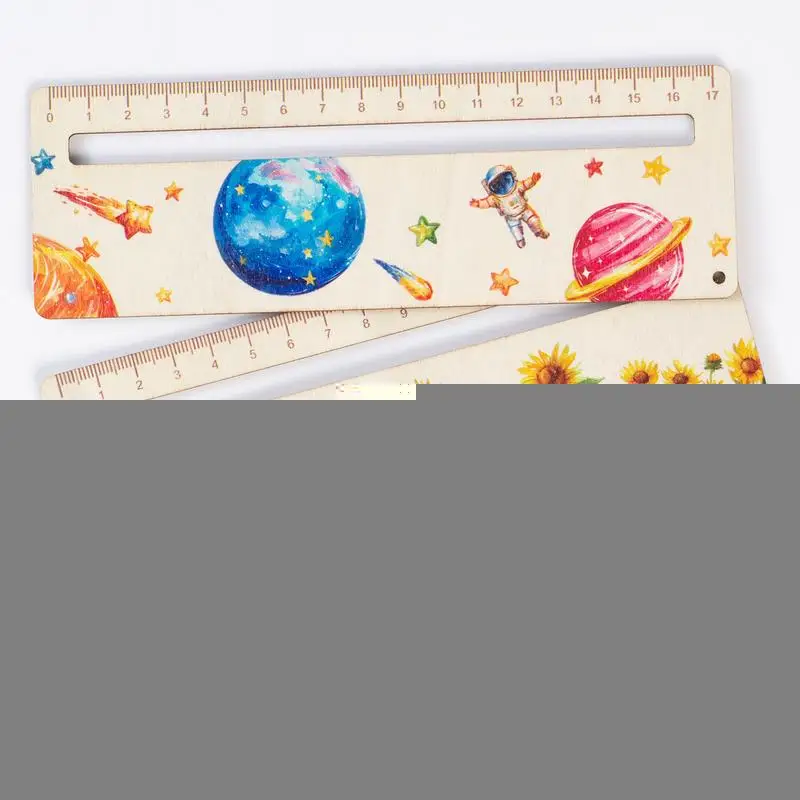 Reading Trackers For Kids Cute Wooden Student Ruler 18 Cm Wood Reading Tracking Rulers Classroom Supplies For Student Teacher