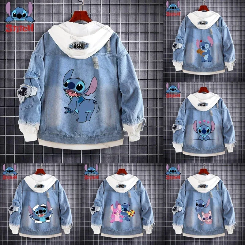 Dr. Jumba Jookiba Woops Lilo & Stitch Denim Jacket Anime Fifures Coat Sudadera Para Hombres Jean Hooded Cosplay Costumes Gifts