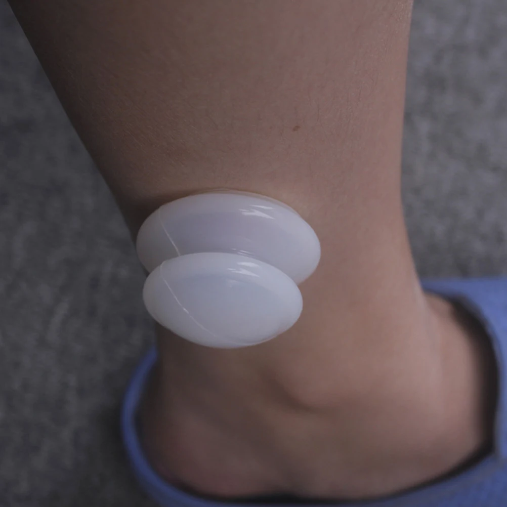 

4pcs Silicone Cupping Set Self-adhesive Vacuum Can Massage Suction Cups for Back Shoulder Neck Pain Relief Therapy White