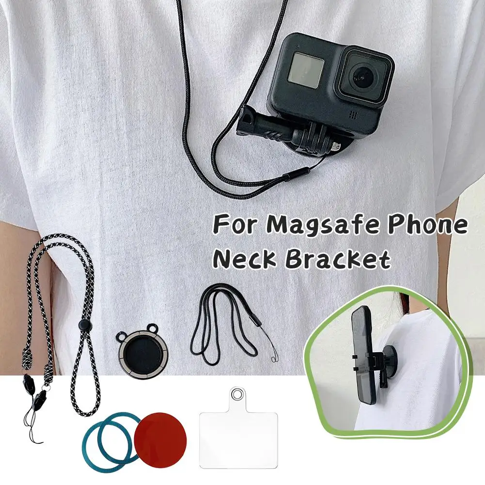 Voor Telefoon/Action Camera Magnetische Lanyard Quick Release Beugel Verstelbare Nekriem Voor Action Camera Accessoires T3l9