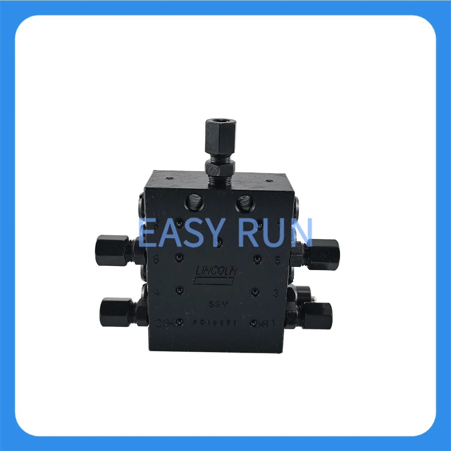 Distributeur de graisse progressif SSV8, vanne de distribution de graisse continue qualifiée SSV8-4Way