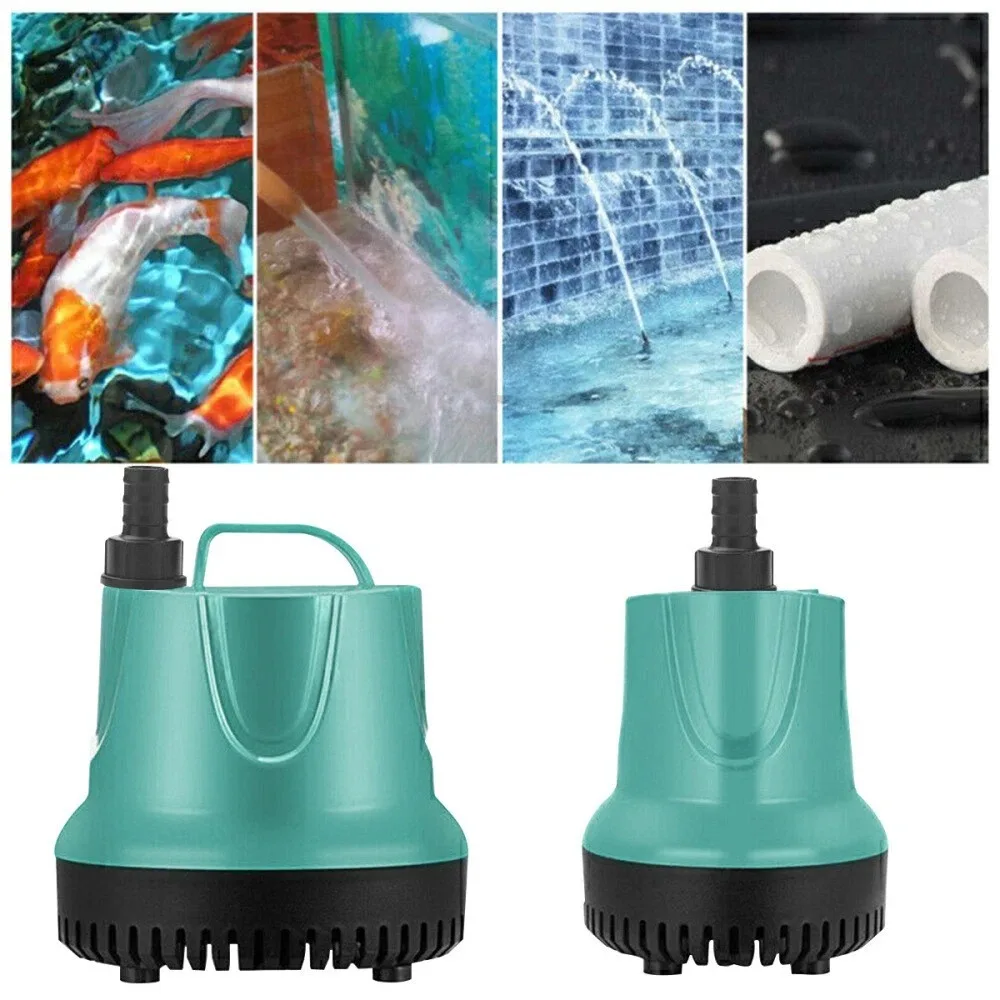 25W Tauchpumpe, geräuscharm, 220V, 1500L/H, Aquarium-Brunnen-Teichpumpe für Fischbecken, Garten, Hydroponik