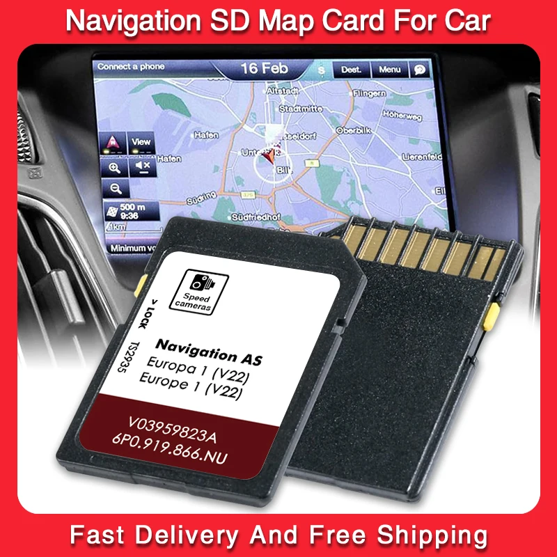 

SD Card for Seat Leon 5F Ibiza Leon MIB2 GEN2 Sat Navigation System Maps with Europe UK 2025 V22 Accessories