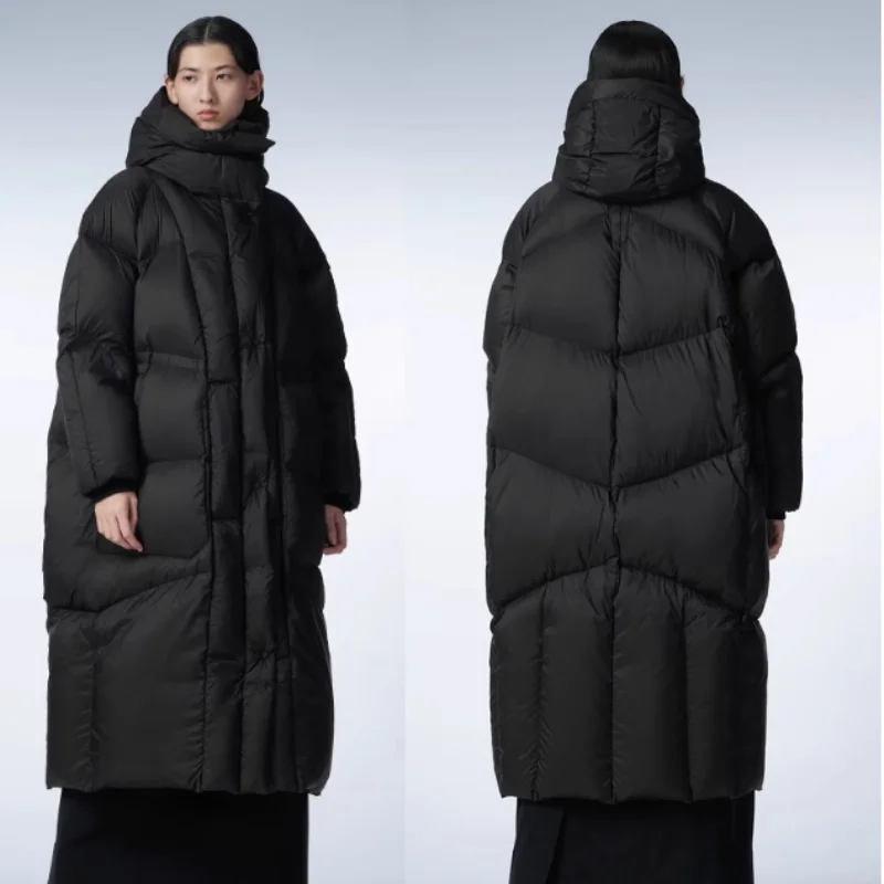 Thick Long Puffer Coats for Women, Hooded Jackets, Windproof Warm Outerwear, Extreme Cold, Winter, 2023, 2024