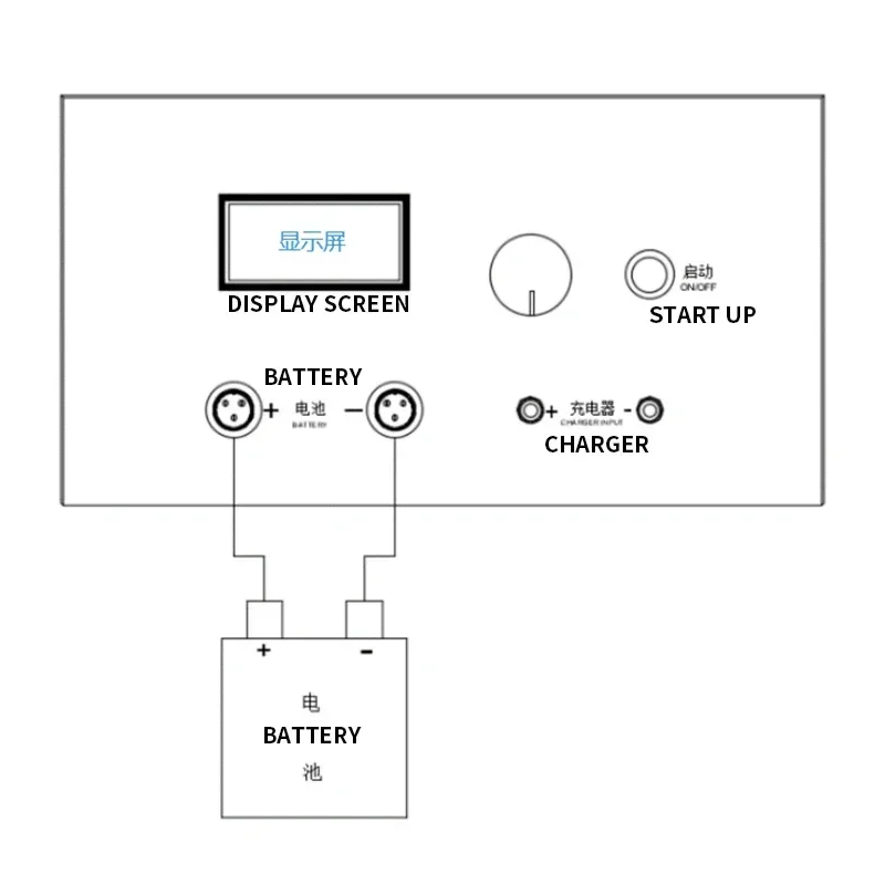 12-72V 20A Lead Acid Lithium Battery Capacity Tester Support External Charger Charging And Discharging AC100-240V EBC-B20H