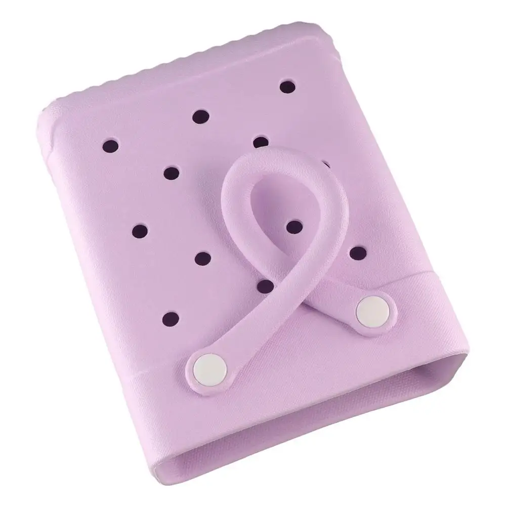 

Tote Bag Waterproof Cartoon Colorful Handbags DIY Mini EVA Handbags with Hole Portable Sandproof Phone Bag Travel