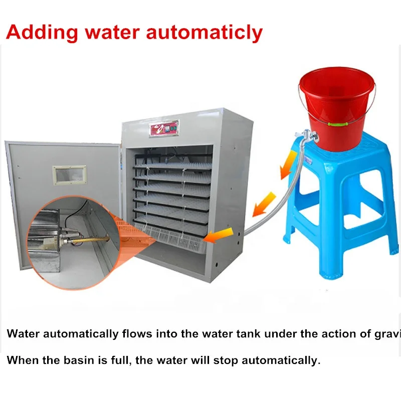 Imagem -04 - Incubadora Totalmente Automática do Ovo para a Exploração Avícola Máquina Incubadora Pequena da Galinha 528 0.8*0.6*1.38m