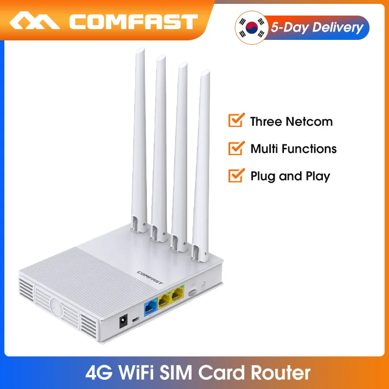 

4G LTE SIM card WIFI router Plug & play Wireless WiFi Router 2.4G 300Mbps Base Station AP with 4*5dBi antennas wifi coverage AP