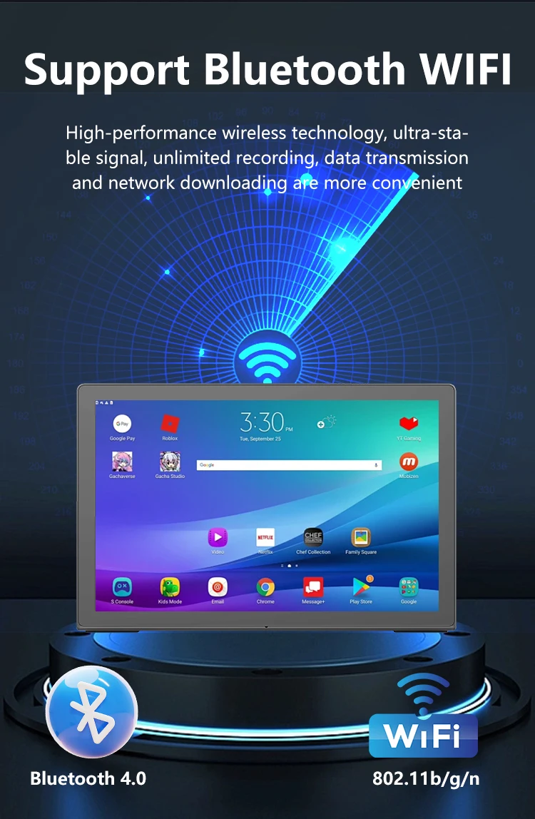 10.1 Inch L Shape Narrow Border No  Linux NFC Commercial Digital Signage Android Tablet PC