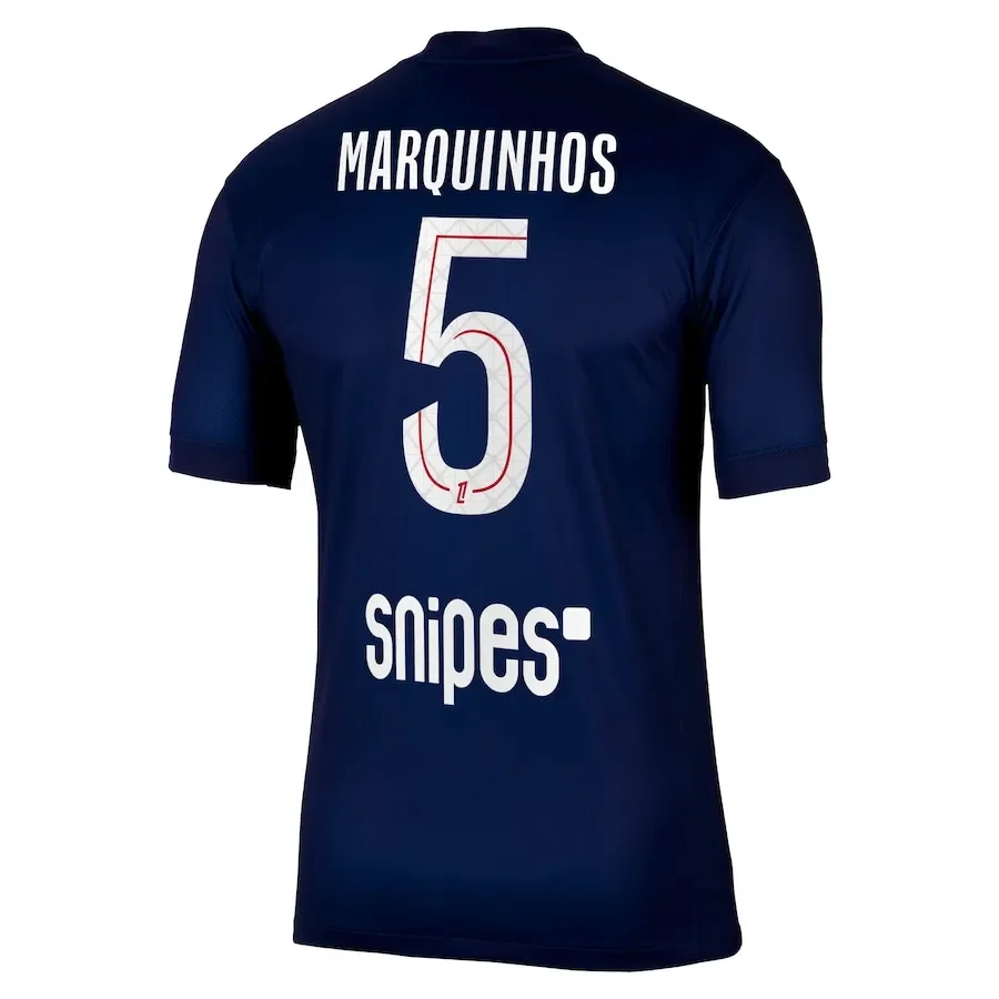 قمصان كرة القدم للرجال والنساء بأكمام قصيرة للاعبين المنزليين في باريس سان جيرمن (psg) في موسم 25-26