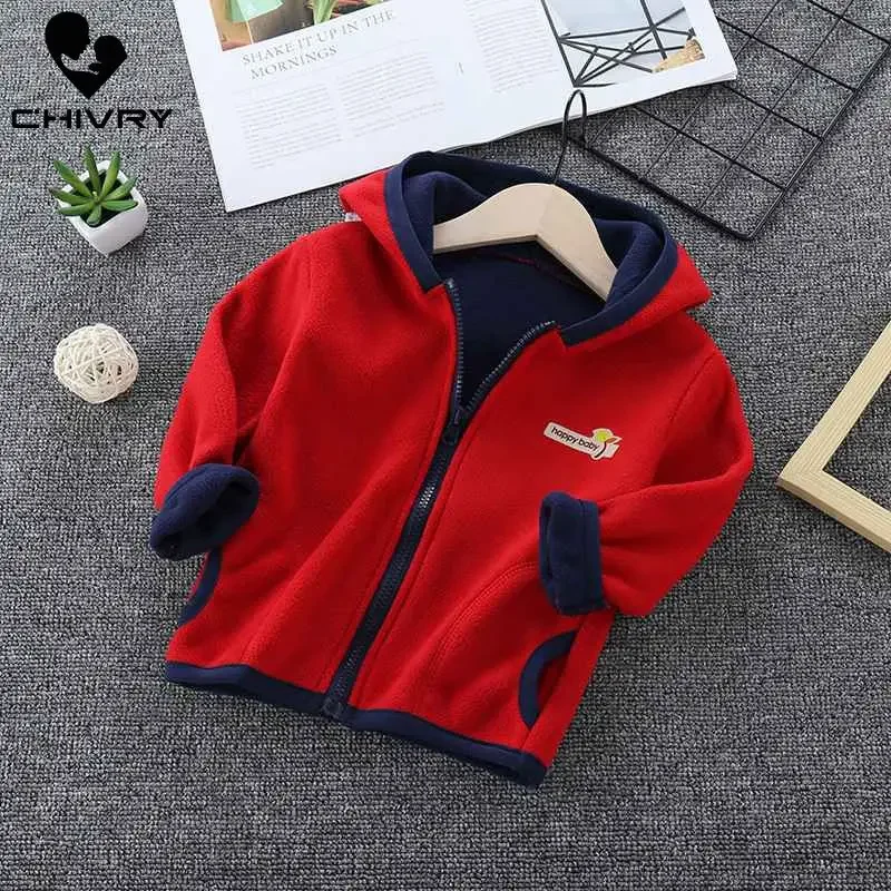 Baby Jungen Mädchen Wolle Kapuze Reiß verschluss Mantel Outwear Sweatshirt Herbst Winter Kinder warme weiche Fleece Jacken Kinder Kleidung