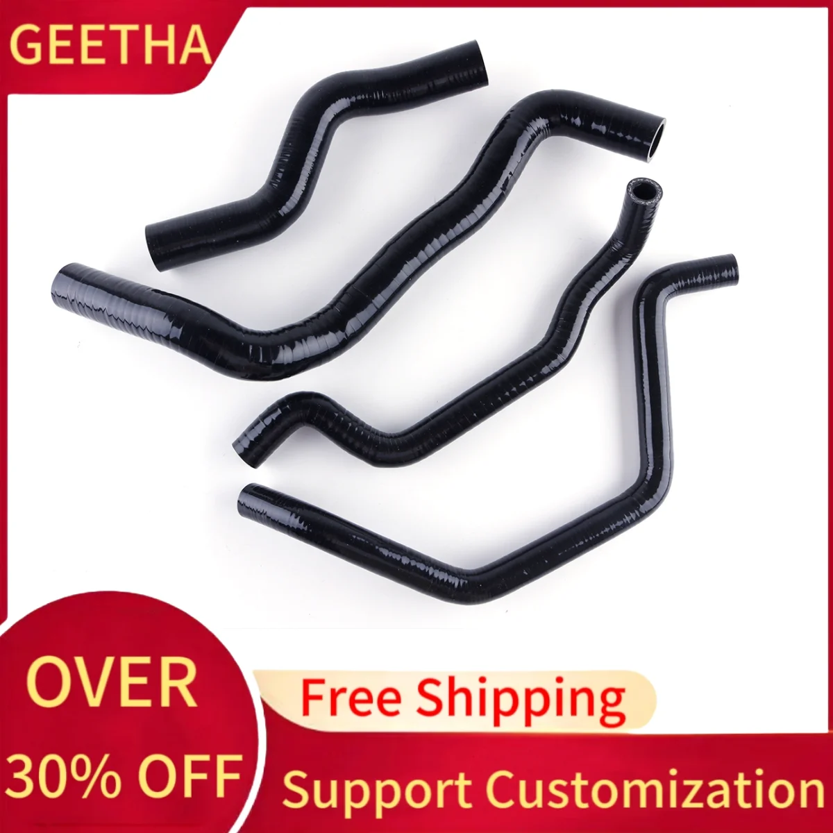 For Nissan Sentra 180 Sunny Pulsar B15 N16 QG18DE 1.8L 2000-2006 Silicone Radiator Hose