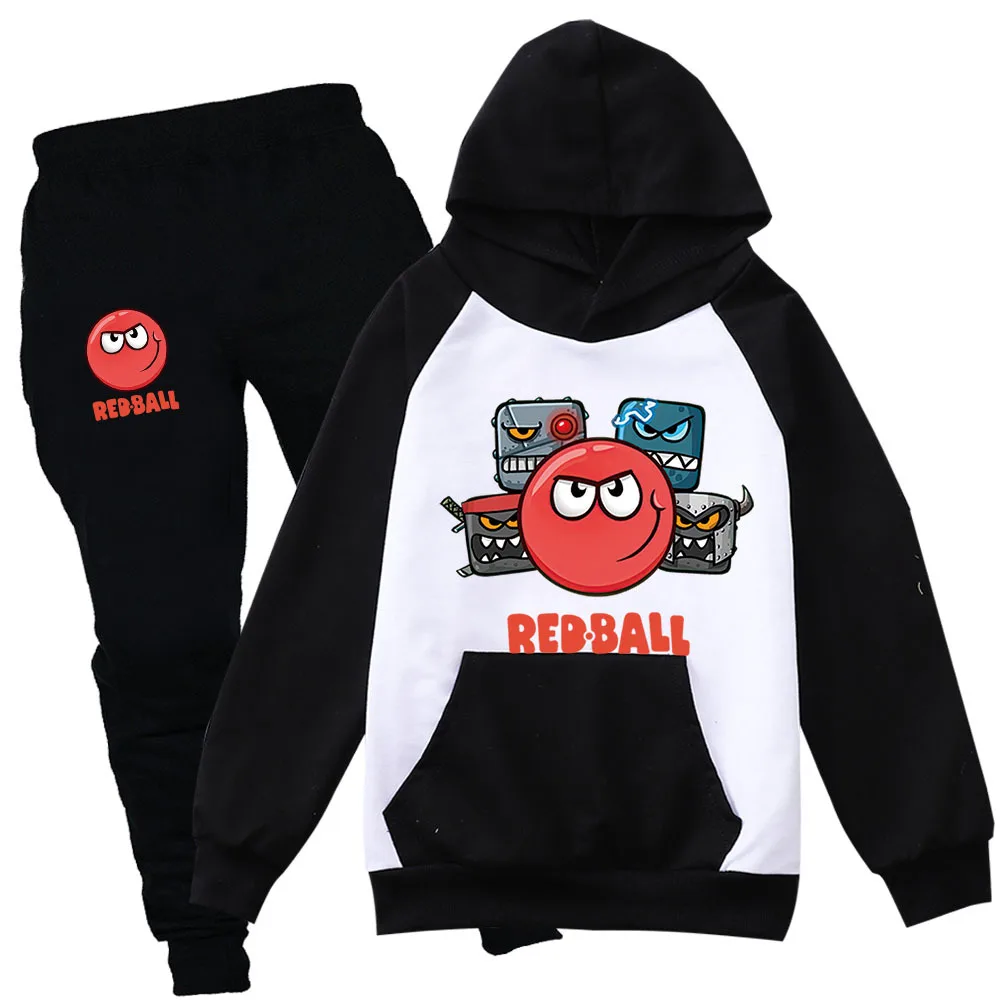 Red Ball 4 Boys Girls Clothing Children Fashion Hoodies and Pant Set Kids RedBall Clothing Spring Autumn Sports Suit Tracksuit