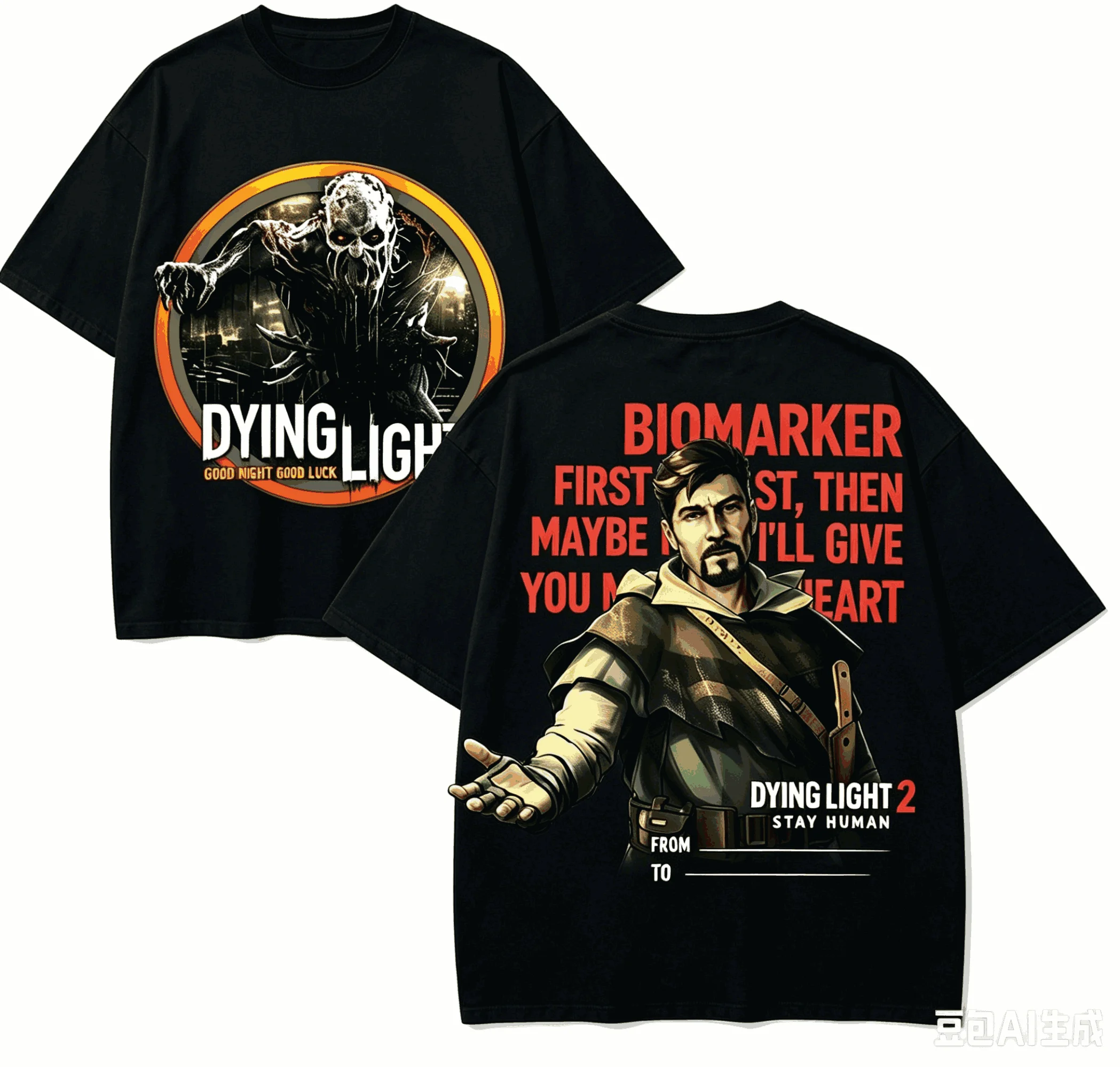 Dying Light Anime Lover T-shirt Harajuku Cotton New Model High Street Oversized Unisex Short Couples Streetwear Trendy Couples