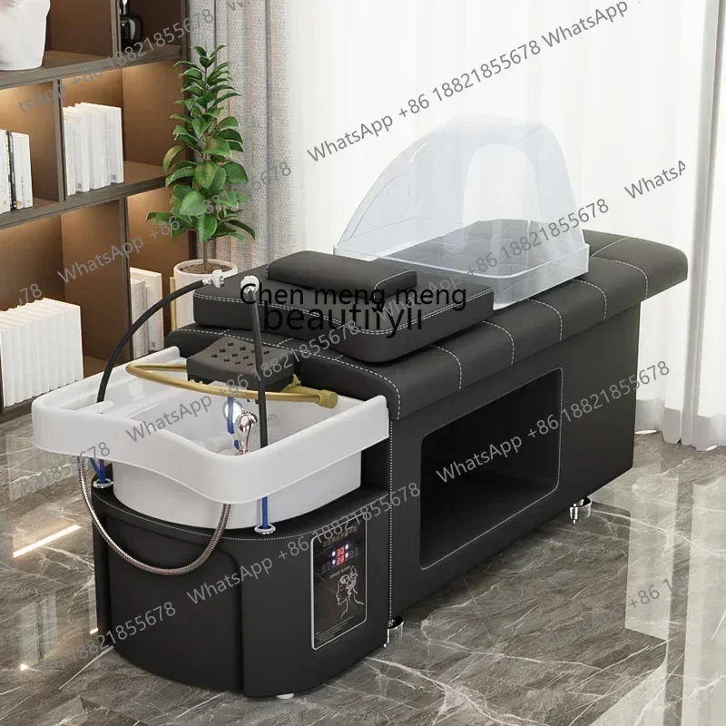 A182 Thai Shampoo Chair Barber Shop Head Therapy Bed Constant Temperature Water Circulation Fumigation Beauty Massage