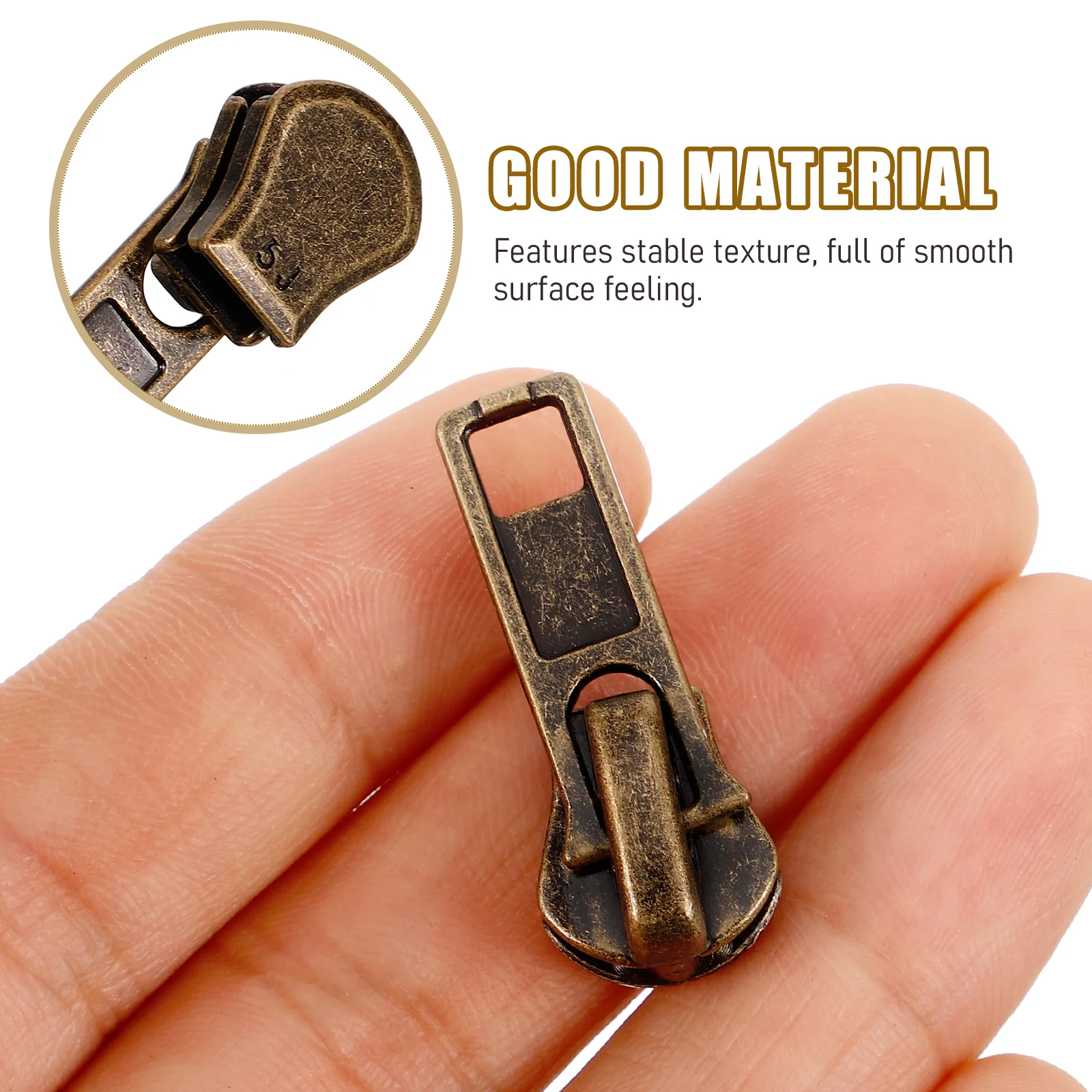 

1 set Zipper Accessories Repair Pull Tab Replacement Durable Zinc Alloy Bag Puller Tabs Clothing Zippers Backpack Suitcase