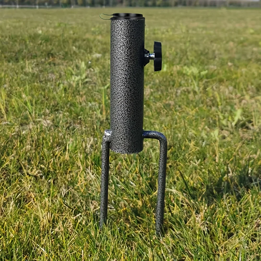 Portable Umbrella Base Metal Bracket Is Suitable for Flag Fishing Rod Outdoor Park Beach Ground Soil Grass Use Umbrella Base image 6
