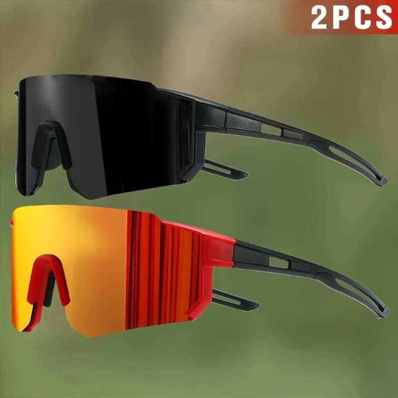 زوجان من النظارات العصرية بدون إطار خفيفة للغاية للرجال والنساء بألوان عدسات لامعة مناسبة للارتداء اليومي #4