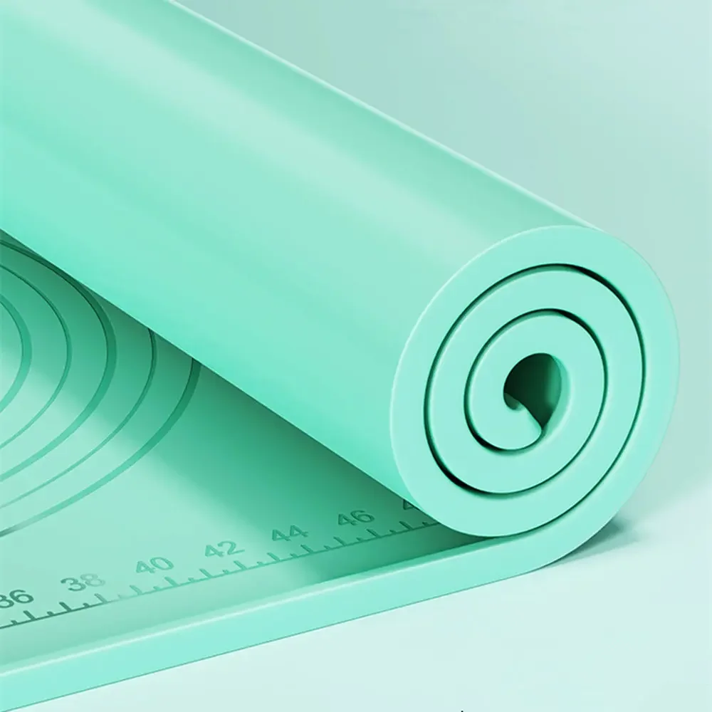 

5mm Thick Large Size Silicone Kneading Pad Food Non-Stick Surface Rolling Dough Mat With Scale Cake Pastry Pads Tools Accessorie