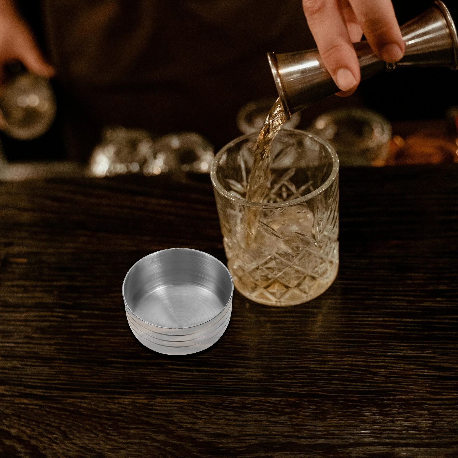 

2Pcs Stainless Steel Shaker Lid Splash Proof Cup Covers Lemon Tea Lids Tumbler Cocktail Juicer Reusable Easy Clean Kitchen Bar