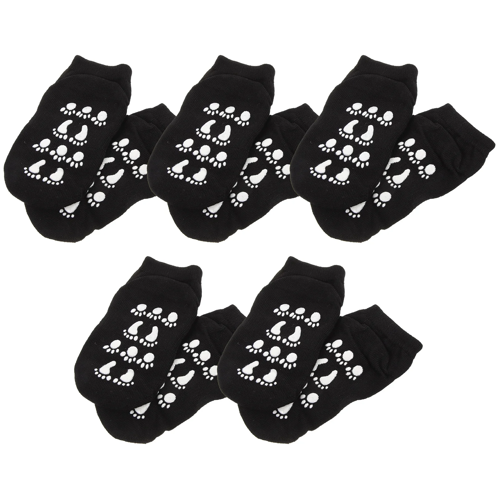 

5pcs 5 Pairs Non-Slip Baby Cotton Kids Grip Ankle Socks For Toddlers Low-Cut Children Floor Boat Socks Soft Unisex Gift