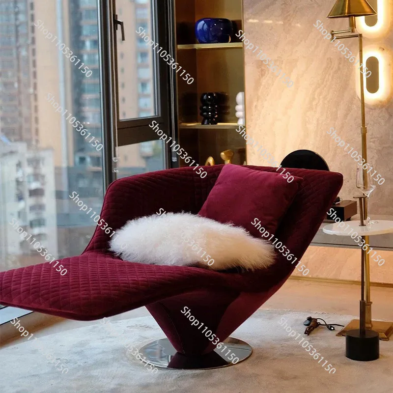 Designer modern special-shaped fiberglass concubine casual lying light luxury personalized chair hotel art lazy sofa chair