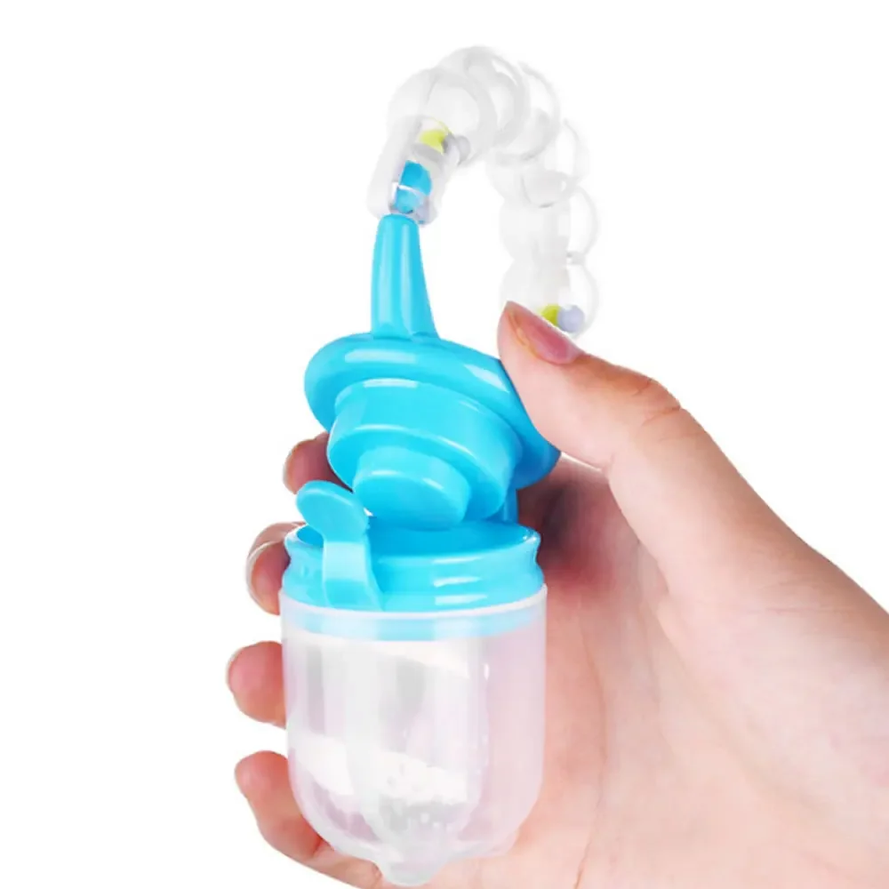 Baby Feeder Nutritious Fruits and Vegetables Bite Bell Ring Consisting Chew Toy Nipple Soother Bottle