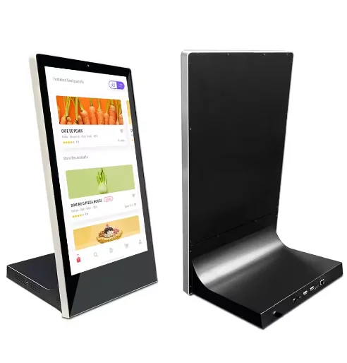 Self-Service Small LCD Digital  Advertising Player Countertop Touch Kiosk Tabletop WiFi Android 13.3 Inch Shopping Mall