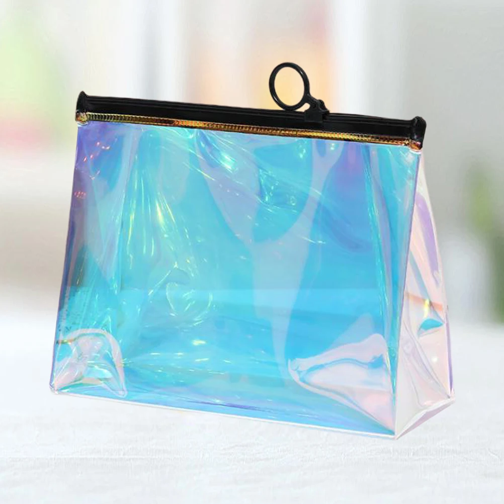 

Laser Bag Transparent Makeup Travel Toiletry Storage Portable Wash Bag Multifunctional Large Capacity