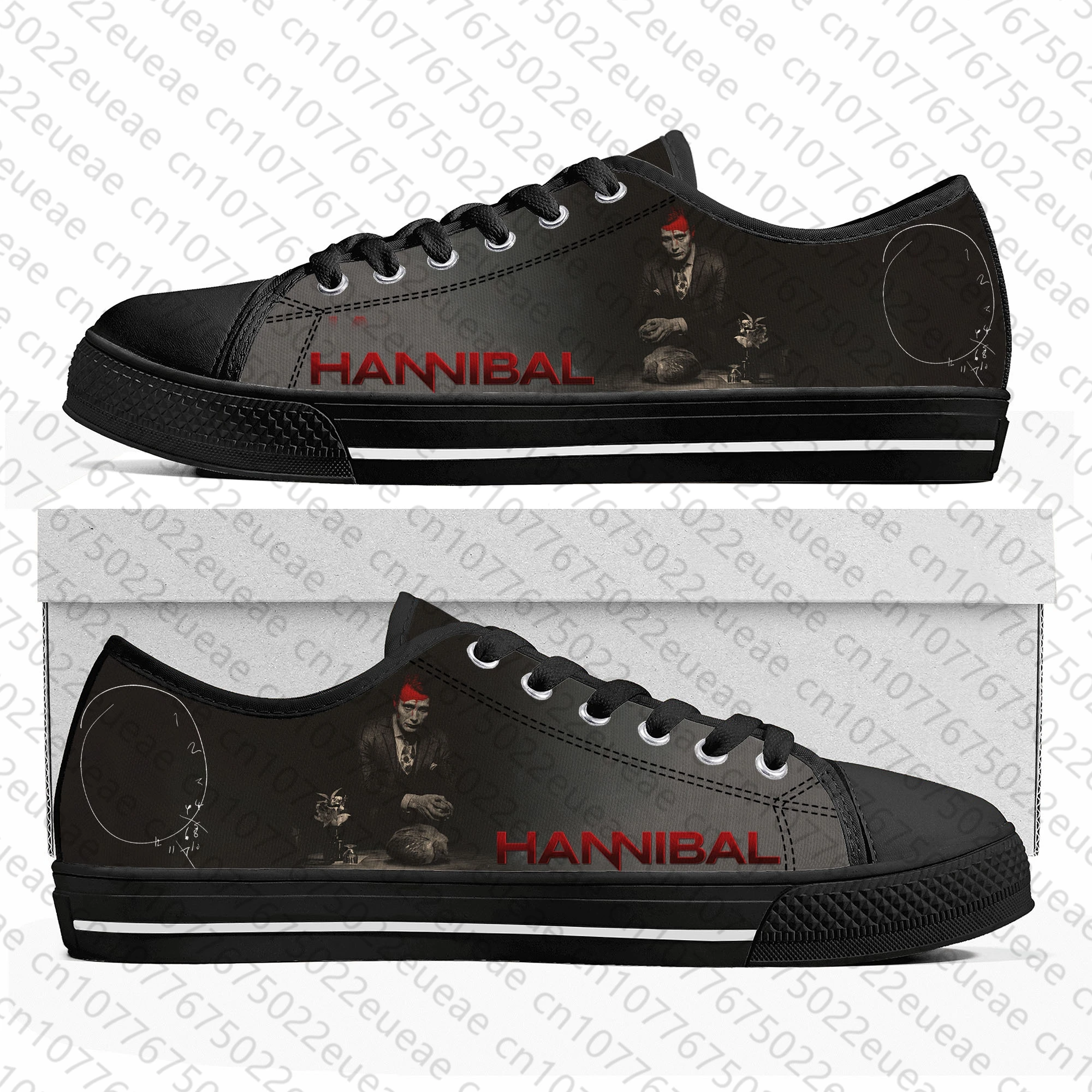 Hannibal Low Top Sneakers uomo donna adolescente Mads di alta qualità miksen Canvas Sneaker coppia scarpe Casual personalizza scarpa fai da te