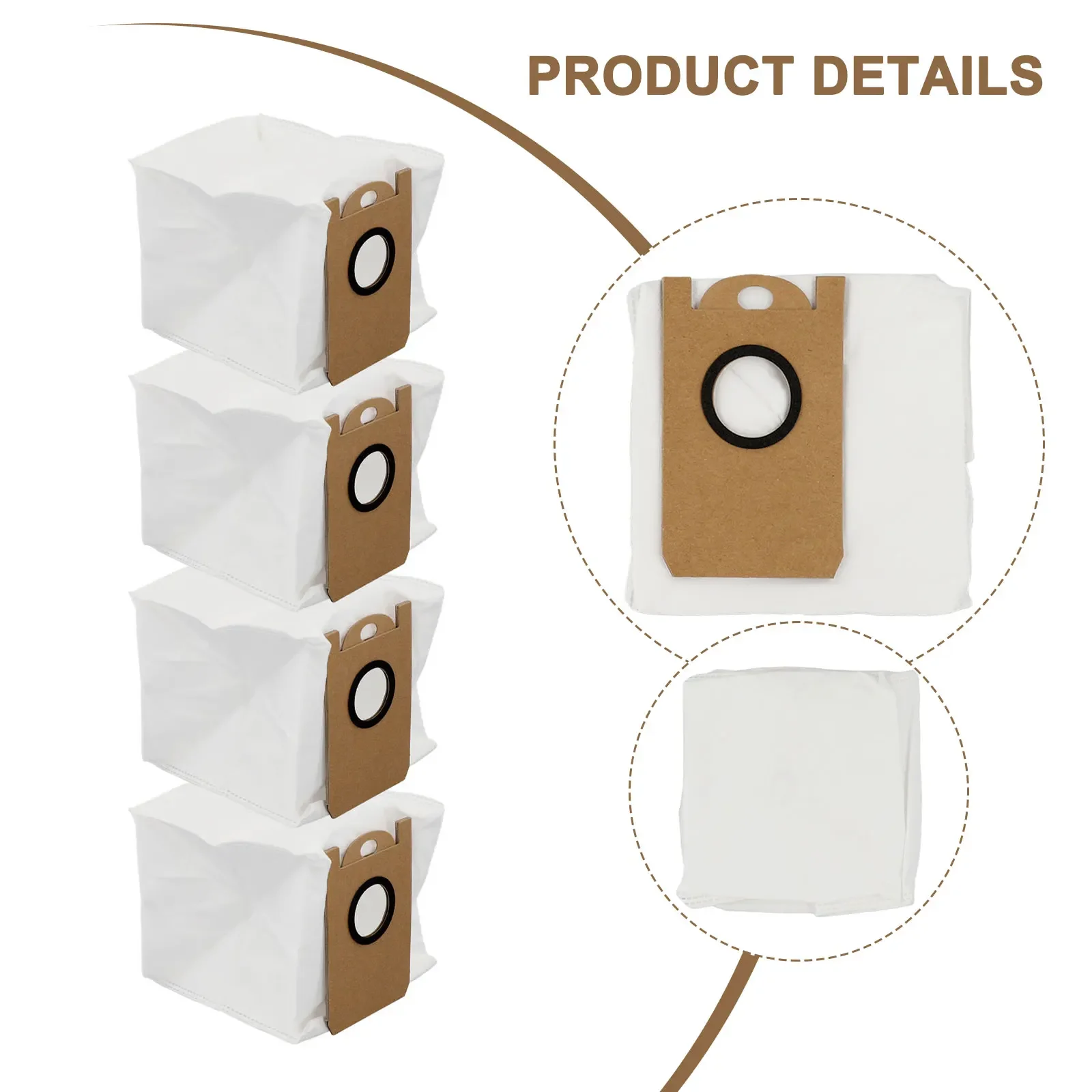 

165*150*145 Mm Vacuum Cleaner Bag Large Capacity Reliable Performance Efficient Dust Collection Daily Vacuuming