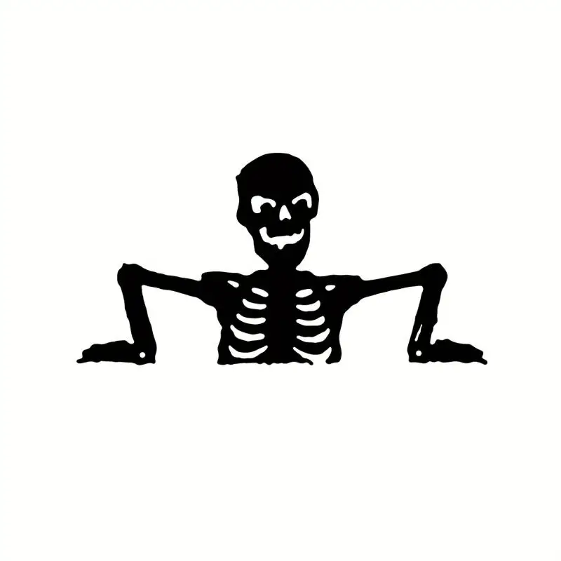 الحديد صورة ظلية لطيف الجمجمة تمثال سياج الديكور في الهواء الطلق هالوين المعادن حديقة ساحة ديكورات منزلية