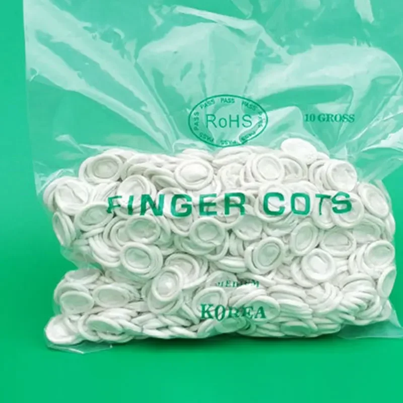 تخصيص 50 قطعة غطاء للأصابع مكافحة ساكنة المتاح إصبع عدم الانزلاق قفازات مطاطية أطراف الأصابع حامي أدوات الساعة